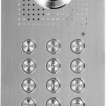 S561D Bramofon 1-przyciskowy, podtynkowy lub natynkowy, wandaloodporny, szyfrator, VIDOS