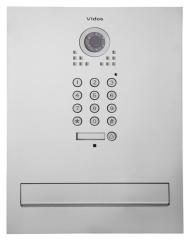S561D-SKM Skrzynka jednowrzutowa, przelotowa na listy z wbudowanym wideodomofonem, 1 - przyciskowym, VIDOS