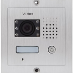 S601 Bramofon 1-przyciskowy, podtynkowy lub natynkowy, wandaloodporny, VIDOS