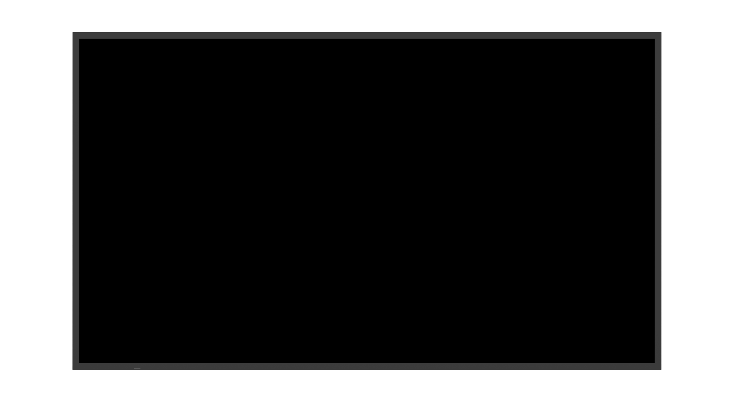 Monitor do nadzoru 24/7 z metalową obudową i BNC Monitor LCD 65' 4K/UHD