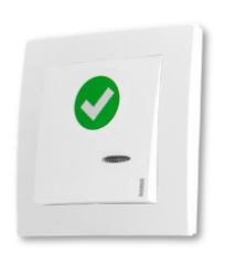 SPR-PK1/K/ZAS Przycisk kasujący 1-klawiszowy, 12 VDC, podtynkowy