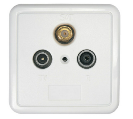 SSD2-00/AXING AXING SSD 2-00 gniazdo RTV/SAT końcowe + obudowa