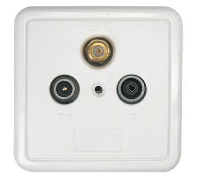 SSD2-00/AXING AXING SSD 2-00 gniazdo RTV/SAT końcowe + obudowa