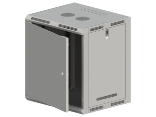 SW-15U-600-500-N-DMJ-OP-RP-B-S Szafa wisząca 19" 15U 600x500, niedzielona