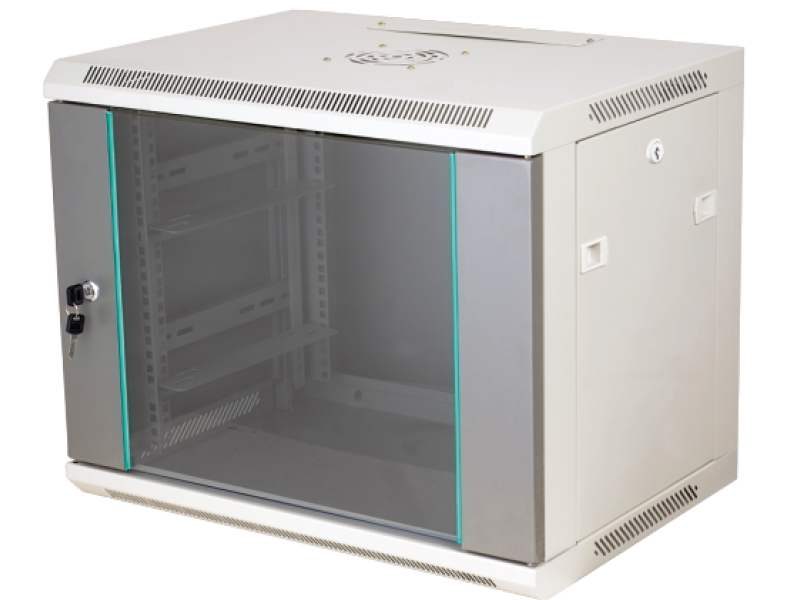 SW-18U-600-450-N-DSJ-OP-RP-B-S Szafka rack wisząca 19" 18U 600x450