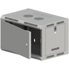 SW-6U-600-500-N-DMJ-OP-RP-B-S Szafa wisząca 19" 6U 600x500