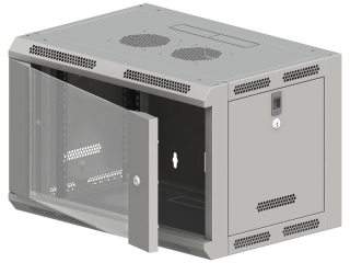 SW-9U-600-600-N-DSJ-OP-RP-B-S Szafa wisząca 19" 9U 600x600