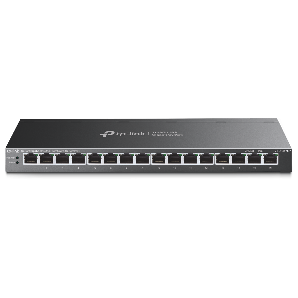 TL-SG116P Switch PoE typu desktop