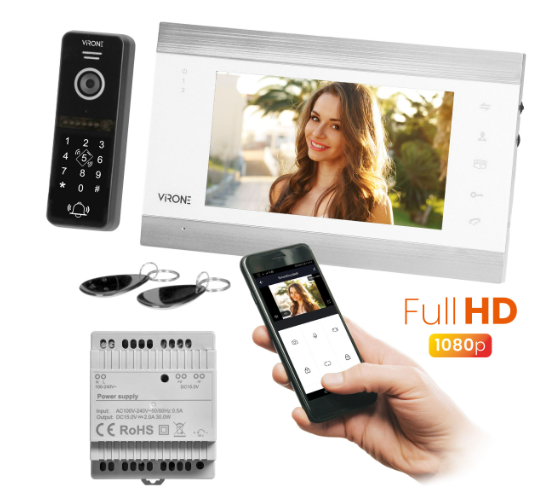 VDP-61FHDZD/W Zestaw wideodomofonowy jednorodzinny + APP