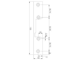 YFP130B Płaskownik montażowy