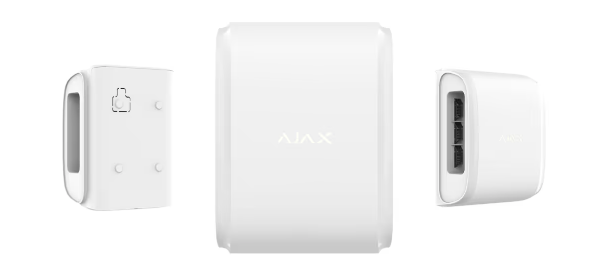 DualCurtain Outdoor WHITE Bezprzewodowy zewnętrzny kurtynowy czujnik ruchu