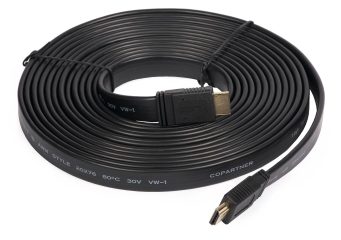 HDMI-S5P Kabel HDMI-HDMI 5m płaski, v1.4, Ethernet, FullHD