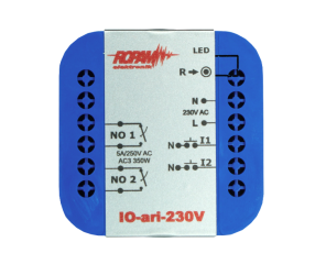 IO-ari-230V Bezprzewodowy dwukanałowy sterownik 230V AC
