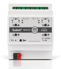 KNX-BSA12L Aktor żaluzjowy, 2 wyjścia sterujące, 24 V DC