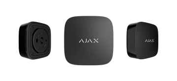 LifeQuality BLACK Czujnik temp, wilg, CO2, czarny