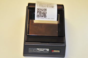 Myszka-12U RS232C/USB Drukarka Myszka-12U RS232C/USB z kablem USB i zasilaczem, posiada ucinacz papieru, MEFA