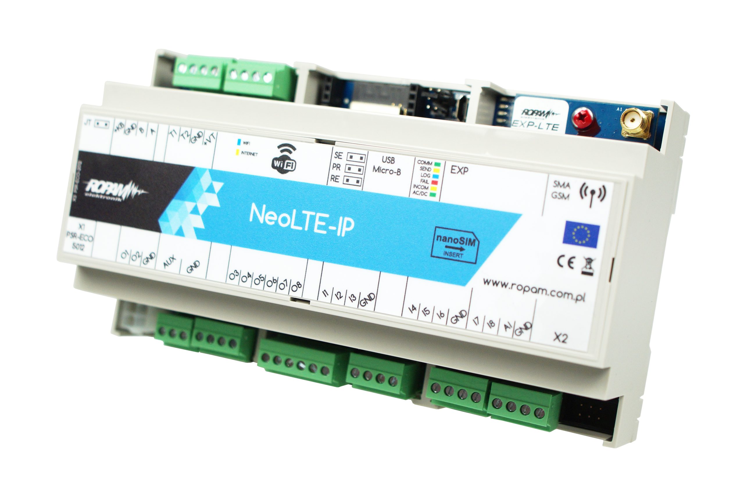 NeoLTE-IP-D9M Centrala alarmowa, WiFi, LTE, DIN