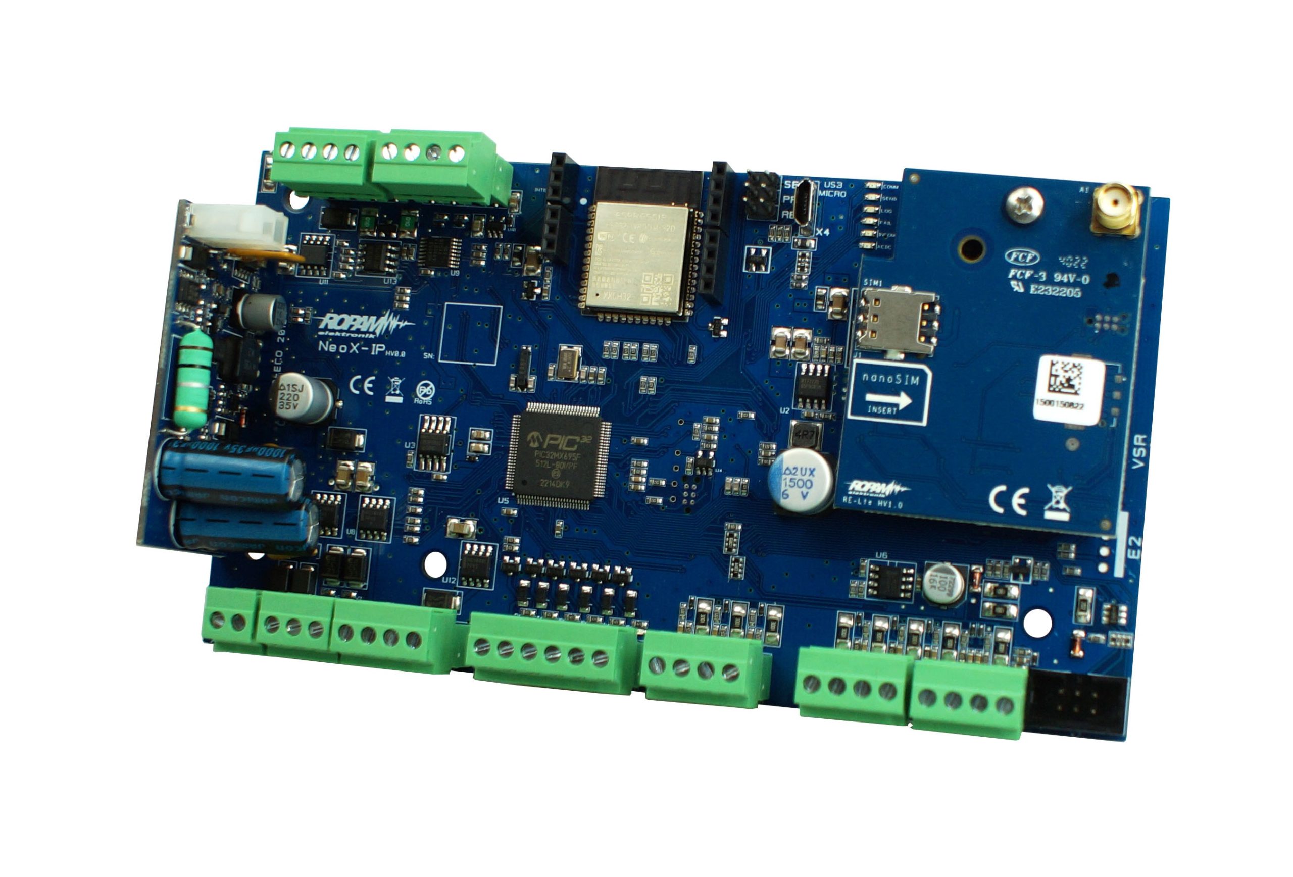 NeoLTE-IP-PS Centrala alarmowa, WiFi, LTE, zas. 17-20AC/20-30DC