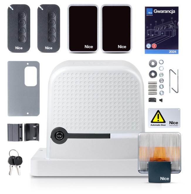 Zestaw NICE ROBUS 600 MyGO do bram przesuwnych z lampą ELDC