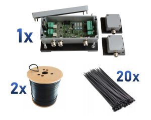 ZZ-AN307-set Zestaw systemu ochrony obwodowej, 2 strefy